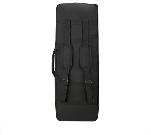 HDYNUZ Keyboard-Tasche, Klavier-Gigbag, tragbare Tasche, wasserdichte Oxford-Stoff-Instrumenten-Keyboard-Tasche für 49/55/61/73/76/88 Tasten, Schwarz (Size : 49 Key)