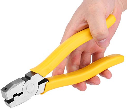 V Groove Notch Cutter, 8 in 90 Degree Folding Bending Pliers, Angle Shear Aluminum Frame 90 Degree Scissors Hemming Pliers for Aluminum Alloy Hemming of Wire Slots Cutting V Groove
