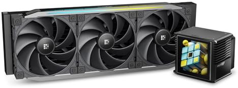 Sudokoo PROTEUS 360 Water Cooler : 360mm AIO CPU Cooler with 3.4 LCD Screen - TDP 320W Liquid Cooler, 2500-3600 RPM, 30mm Fans, Intel LGA 1851/1700/1200/115X AMD AM5/AM4, 5 Years Warranty