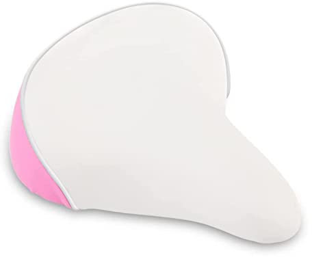 EIRONA Breiter Kinderfahrradsattel – Bequemer Sitz für 12-20 Zoll Mädchenfahrräder, Mountainbikes und Rennräder, geeignet für 22,2 mm Sattelstütze, Farbe Rosa