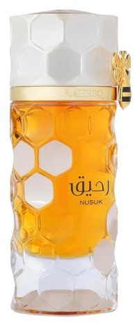 Nusuk Raheeq damparfym - 100 ml | Långvarig eau de parfum | Toner av citrusfrukter, gourmand och vanilj | Lyxig söt parfym