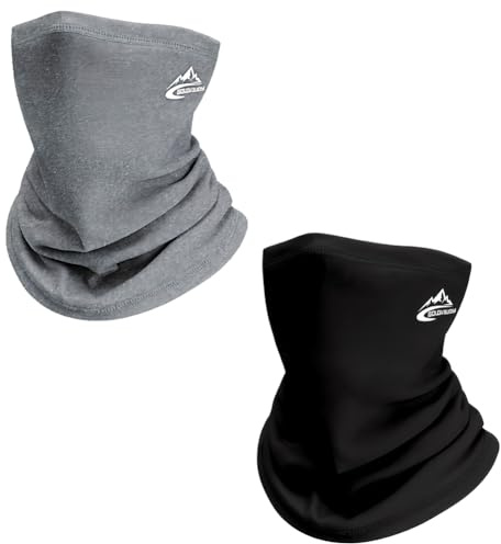 MOPQMKT Schlauchschal，2er Pack schlauchschal herren – Winddichte Halsbedeckung für Männer und Frauen, Winter-Gesichtsmaske für Ski, Radfahren, Laufen