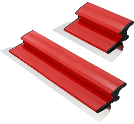 QUARKZMAN 25/60 cm spatelverktyg, ytspatel set plattslev med Z-handtag för gips, tapeter, mer stor arbetsområde väggdekoration byggverktyg