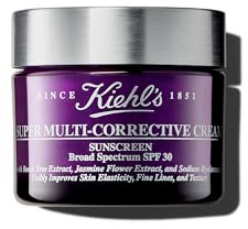 KIEHL'S Super Multi-Corrective Soft Cream, 50 ml, verwöhnende, leichte Anti-Aging-Creme, bei feinen Linien und Falten sowie ungleichmäßiger Hautfarbe und -struktur, kühlende, frische Textur