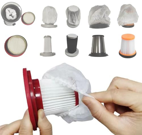 40 filtros desechables para aspiradora, adecuados para filtro de aspiradora de mano, filtro universal de aspiradora, 7 x 10 x 10 cm (40)