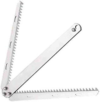 AUSUKY, Rasoio Pieghevole in Acciaio Inox, per Rimuovere Erbacce, Piante acquatiche, Piante acquatiche