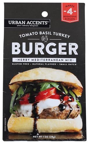 Urban Accents Tomato Basil Turkey Burger Herby Mediterranean Mix