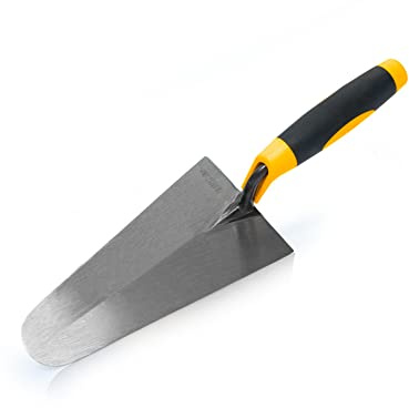 VITO - Truelle de maçon Portugaise forgée ronde 220mm Acier trempé Manche Bi-matière
