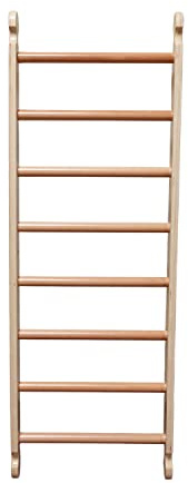 Little Partners Kids Climbing Ladder - Wooden Activity Climbing, in-House Play Structure for Toddlers (Perfect add-on for Learn N Climb Triangle and Learning Tower) (Natural)