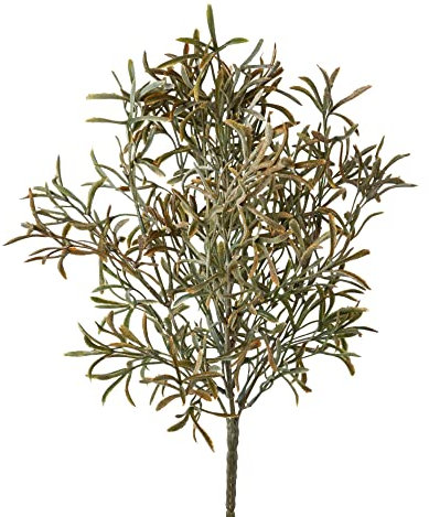 creativ home Künstlicher ROSMARIN, Rosmarinbusch ca 34cm. Grün-Mix. Küchenkräuter, Rosmarin, Gewürz, Kräuter, Beiwerk.