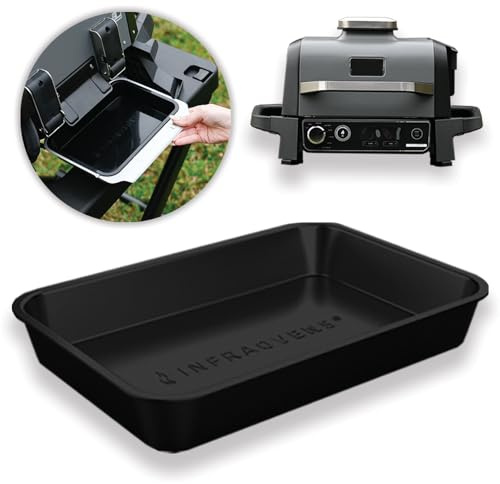 Bandeja de goteo para parrilla Ninja Woodfire OG701 OG751, bandeja de silicona reutilizable, no desechable y resistente al calor para ahumador de leña, freidora de aire 7 en 1 INFRAOVENS
