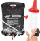 Traxenta 20 litros Ducha portatil, duchas portatiles para Camping, Bolsa de Ducha portatil con Manguera Extraíble y Encendido/Apagado,Ducha portatil Agua Caliente para Acampar y Hacer Caminatas