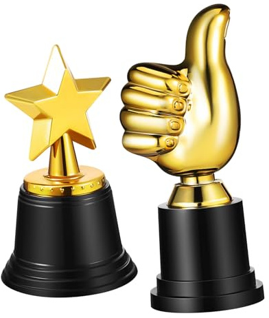 BRIGHTFUFU 2st Barnpris Trophéer Trophéer Stjärntroféer Dekorativa Priser Belöningar För Barnkalas Och Utmärkelser
