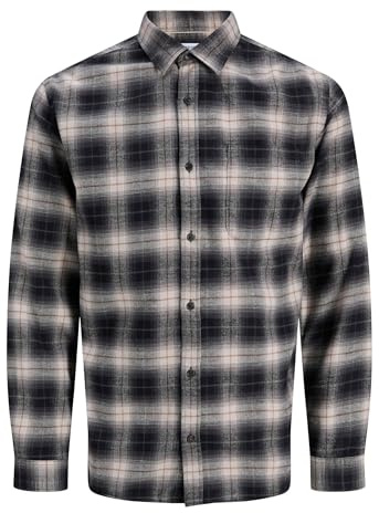 JACK & JONES Jjjames Flannel Shirt LS Jjjames - Maglietta in Flanella Uomo (Pacco da 1)