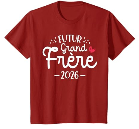 Enfant Futur Grand Frère 2026 - Annonce Grossesse 2ème Bébé T-Shirt
