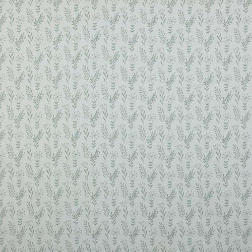 Kt KILOtela - Tela Loneta Estampada, Decoración, Tapizar, Cojines, Cortinas, Bolsos, Manteles, 100 cm Largo x 280 cm Ancho, Hojas, Verde, 1 Metro