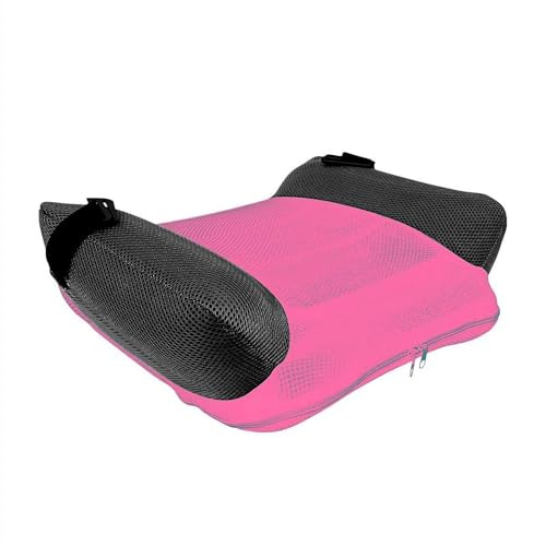 Aufblasbarer Kindersitz Auto, Tragbarer Sitzerhöhung Auto Kinder, Kindersitzerhöhung, Rückenfreie Sitzerhöhung, Für Kinder Sitzkissen Komfortable Reisefreundliche Autositz (Rosenrot)