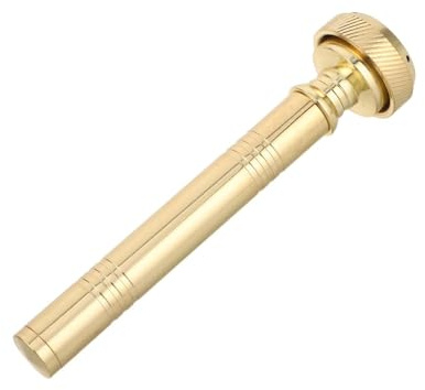 STOBAZA Holy Water Bottle Sprinkler 4.91 Refillable Brass Aspergillum Dispenser in Gold Portable Religious Holy Water Container for Church Sacraments and Travel Use