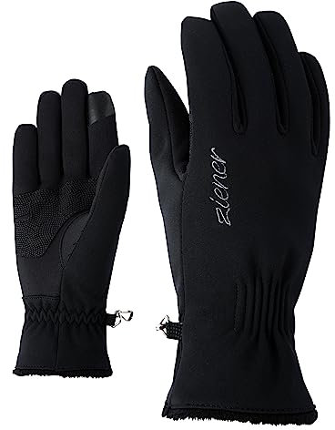 Ziener Damen IBRANA TOUCH LADY glove multisport Freizeit- / Funktions- / Outdoor-Handschuhe | winddicht, atmungsaktiv, schwarz (black), 6.5