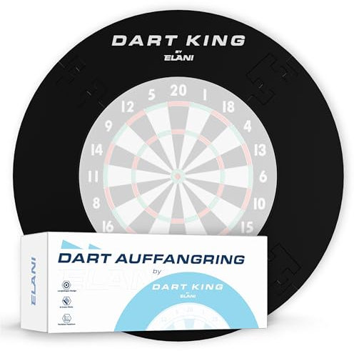 ELANI – Schutzring Dart Surround inkl. Abwurflinie für alle Scheiben- optimaler Schutz von Wand, Dartpfeil und Flight – Dartboard surround Dartscheibe Schutzring–Wandschutz Dartscheibe, Dart catchring