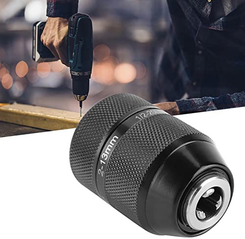 13mm Keyless Drill Chuck Self Tightening Manual Operation High Speed Steel for Power Tool Adapter Conversion