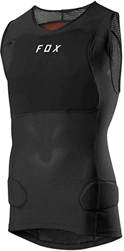 Fox Racing Baseframe Pro SL Protektorweste mit Feuchtigkeitsmanagement, Rückenschutz EN1621-1 Level 1, Hüftpolster, ideal unter Trikots, Farbe: Schwarz, Größe: XXL
