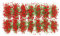 YARNOW 1 Boîte Gazon Artificiel Kit De Modèle De Terrain Fleurs Autocollantes Fleurs Miniatures pour L'artisanat Maison De Poupée Plantes Fleurs Diorama Provisions Table De Sable Résine