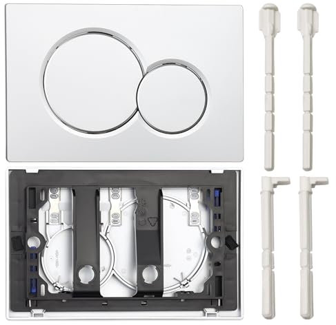 Betätigungsplatte für Geberit Doppelspülung, kompatibel mit Geberit sigma01 Unterputzspülkästen, chrom, 115.770.21.5
