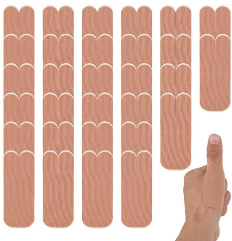 Gosknor 30 Stück Daumenbandage, Selbstklebendes Daumenschutzband Elastisches Gelenkpflaster für Sport Hausarbeit Gelenkunterstützung