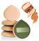 HJZHII Lot de 5 éponges à maquillage, fond de teint, éponges coréennes douces sans latex, forme goutte, houppette à poudre, coussin pour maquillage, fond de teint, crème liquide, anti-cernes, poudre