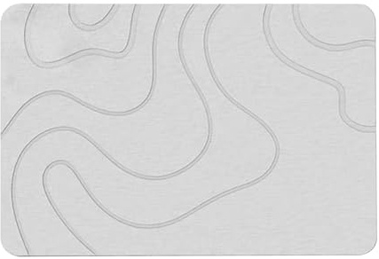 Tapis de bain en pierre, 100 % terre de diatomée naturelle, super absorbant, séchage rapide, antidérapant, sol de bain et de salle de bain, facile à nettoyer