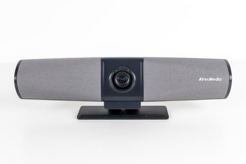 AVerMedia Mingle Bar PA511D - Barra video per conferenze 4K UHD All-in-One - Sensore 4K, zoom 4x, microfoni omnidirezionali, altoparlante 5W, inquadratura alimentata dall'AI, audio intelligente, ampia