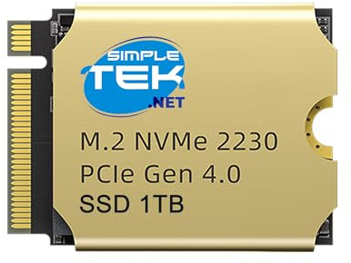 SIMPLETEK - Solid State Drive SSD 1TB M.2 NVMe PCIe Gen 4.0 - Format 2230, Ultra Fast Compatible with Steam Deck, Laptop Compact