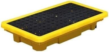 Bandeja Modular de recolección de derrames con Gran Capacidad de Carga: una Plataforma de plástico Industrial (tamaño de 66 Pulgadas) para Tambores de Aceite Usado y contenedores de contenci