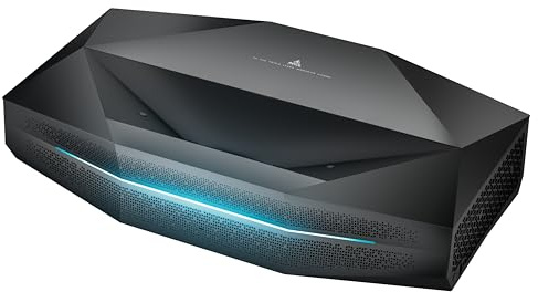 AWOL Aetherion Pro Proyector láser de Ultra cotra Distancia RGB 4K, 2600 lúmenes ISO, PixelLock Claridad, Dolby Vision, 110% Rec.2020, bajo retraso de Entrada de 1 ms, proyector para Cine en casa