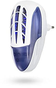 Tristar IV-3701 Mata Insectos con Alcance de 12 m² y Bandeja colectora, con Enchufe, Rejilla de Alto Voltaje 600-800 V, Potencia lampara UV LED 3 x 0,5 W, Dimensiones: 6,5 x 10,5 x 12,5 cm, 2,2 W