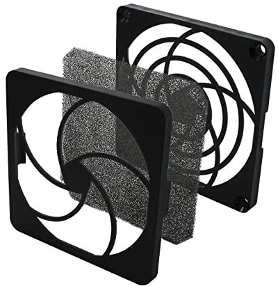 Lüftergitter + Staubfilter 80x80mm 45ppi 3-teilig Wechselfilter