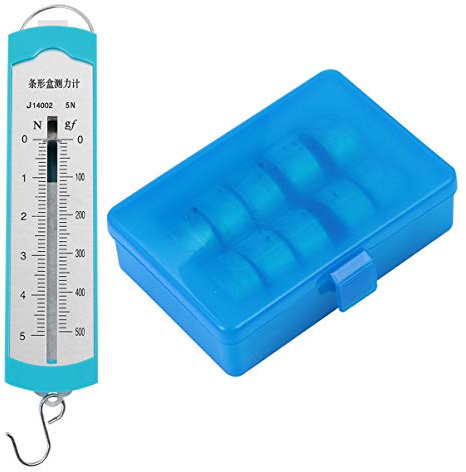 Newton Meter Feder : 5N Dynamometer Balk Physik Mechanisches Experiment Instrument mit 10 Stücke 50G Hakengewichte Mechanik Unterrichtshilfe