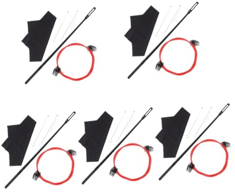 TOYANDONA 5sätze Reinigungsset Für Trompeten Teiliges Zubehörset Mit Reinigungsbürsten Stangen Und Tuch Für Gründliche Pflege Von Blechblasinstrumenten Geeignet Für Trompete Und