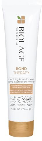 Crema Sin Aclarado Alisadora para cabellos sobre-solicitados Bond Therapy Biolage 150ml