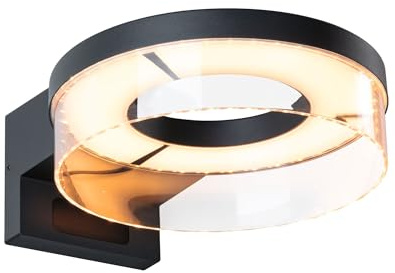 Paulmann 93113 LED Außenwandleuchte Zigbee 3.0 Capera Bewegungsmelder insektenfreundlich IP44 231mm Tunable Warm 12,5W 800lm 230V Anthrazit Aluminium