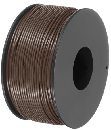 QUARKZMAN 26AWG Filo Intrecciato PVC per Collegamenti 50M/164ft Marrone, Filo Elettrico UL1007 Bobina Filo di Rame Stagnato per Collegamenti Interni, nautico