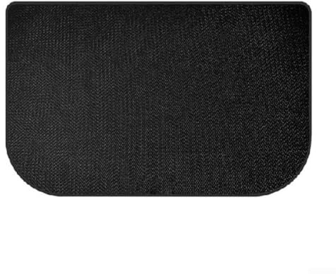 Tapete ignífugo de fibra de vidrio de silicona para chimenea de medio círculo para protección del suelo y aislamiento, adecuado para fogatas y estufas interiores (50 x 80 cm)