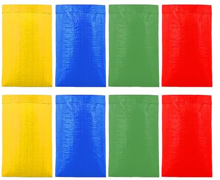 Bolsa de almacenamiento de patatas – Bolsas de saco de patatas | Juegos de reunión para exteriores | 8 bolsas de carreras | Juegos de reunión familiar para eventos al aire libre, suministros de fiesta