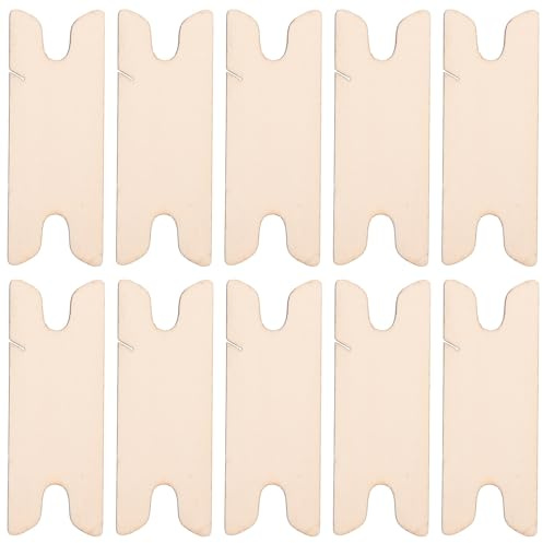 Tofficu 10 Pièces Set de Navettes de Tissage Bois Compactes et Portables Outils de Métier à Tisser pour Adultes Aiguilles pour Crochet de Tapisserie DIY pour Projets Artisanaux