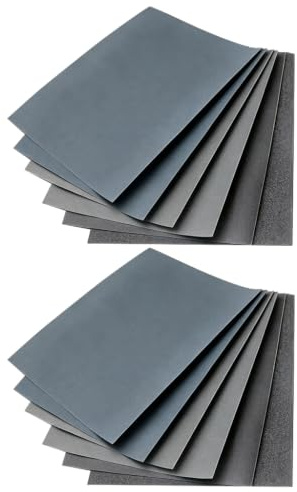 Vatten- och torrt sandpapper, slippapper, träslippapper, metall, glas, 1 000 1500 2000 3000 4000 5000 korn, fint slippapper, smärgelduk, 280 x 230 mm