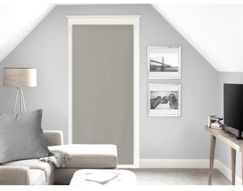 Soleil d'ocre Visillo para Puerta Ventana Noemie, Beige (Crudo), 70 x 200 cm