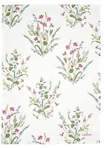 GreenGate Tea Towel Elwin White