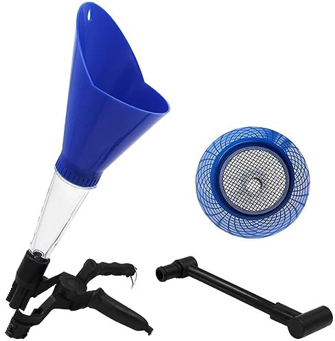 ZKTOOL Outil Universel d'Entonnoir d'Huile Moteur de Voiture, avec un Tube d'Extension d'Entonnoir Rotatif et un Dispositif de Fixation Rapide, Entonnoir de Remplissage d'Huile Rapide