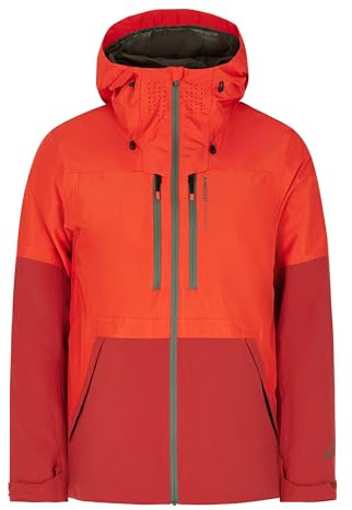 Protest Giacca da sci e snowboard da uomo PRTBAKIE, arancione - burnt orange, S